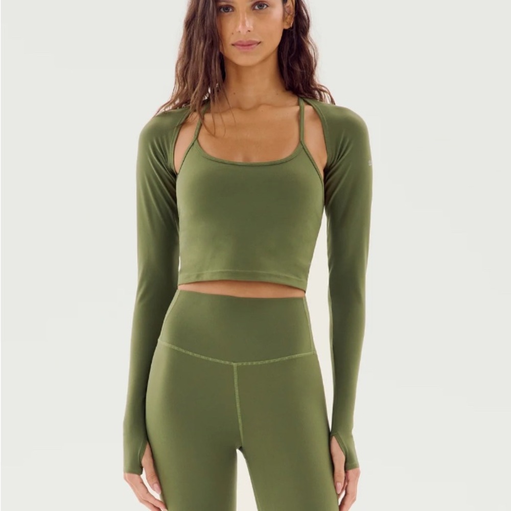 Splits59 shiri shrug olive - Picture 2 of 3